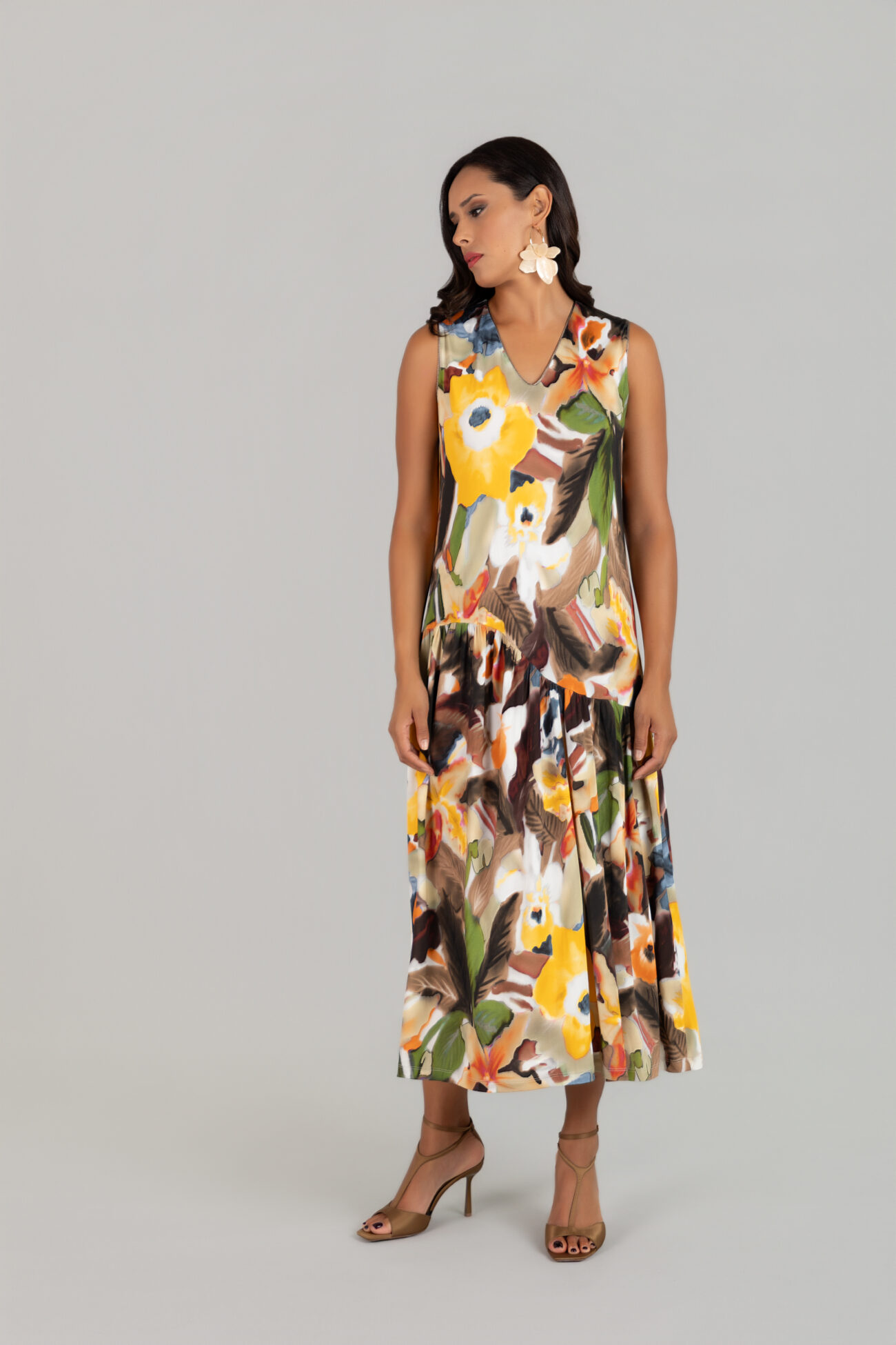BipBip - Moda española y tienda de ropa para mujer VESTIDO PUNTO VISCOSA ESTAMPADO FLORAL - Imagen 3