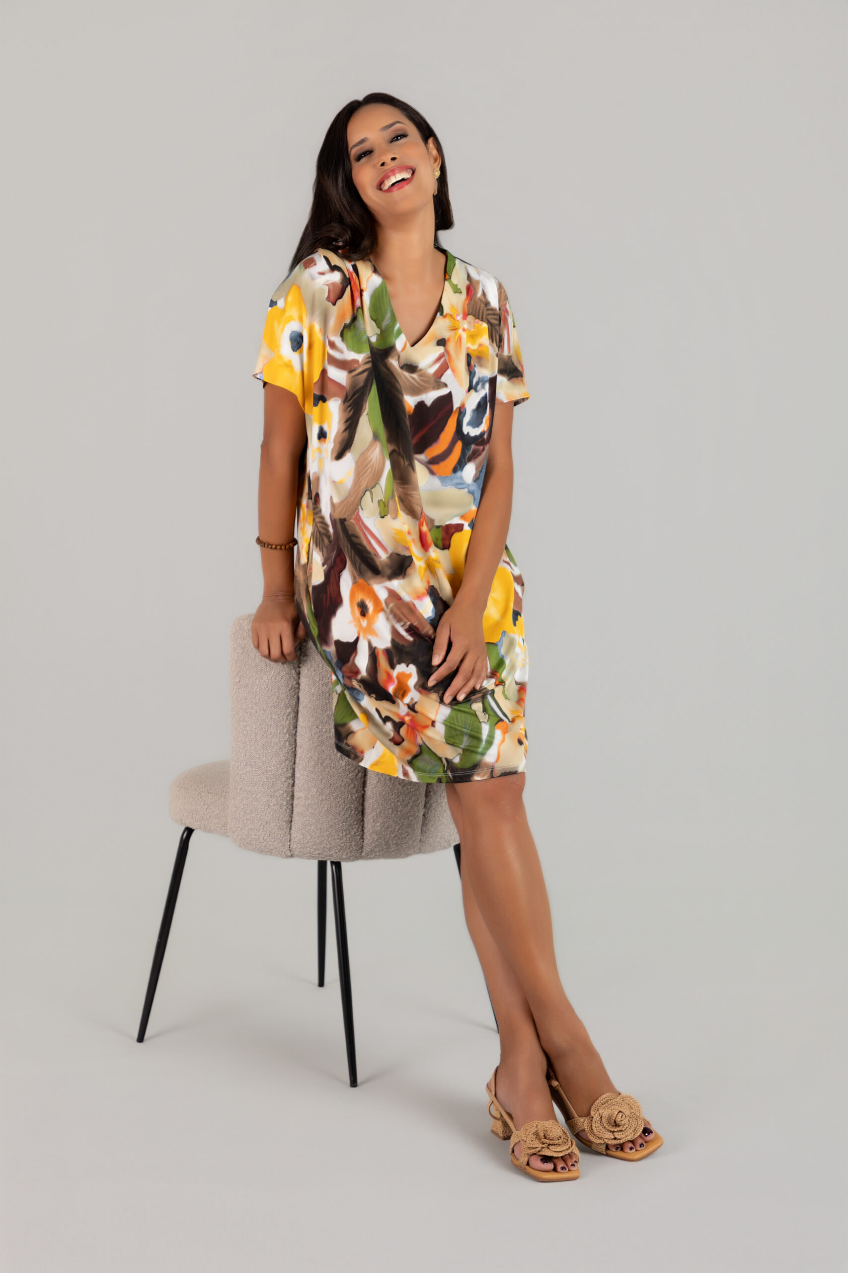 BipBip - Moda española y tienda de ropa para mujer VESTIDO MIDI ESTAMAPADO VISCOSA