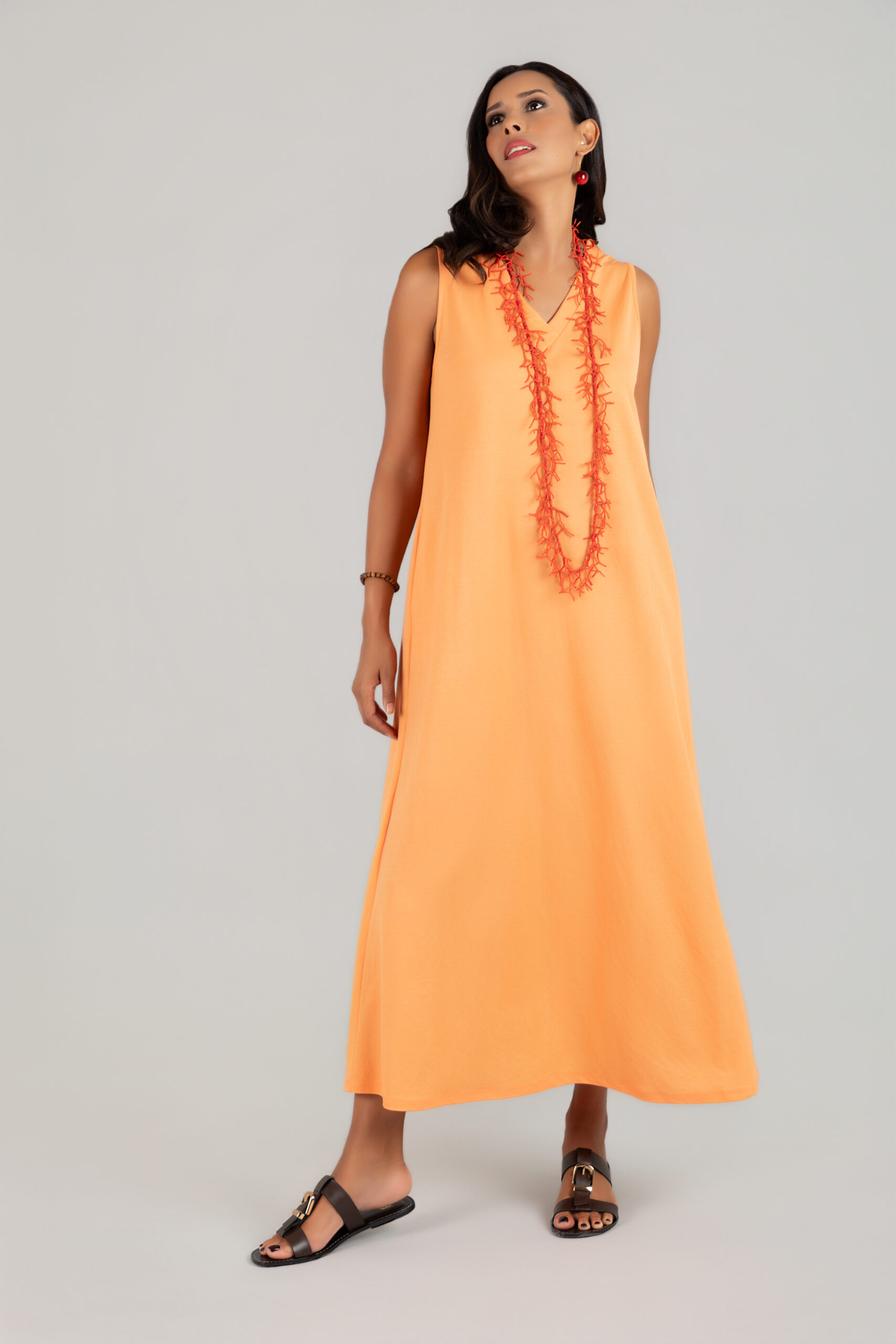 VESTIDO MAXI PUNTO DE VISCOSA - Imagen 2