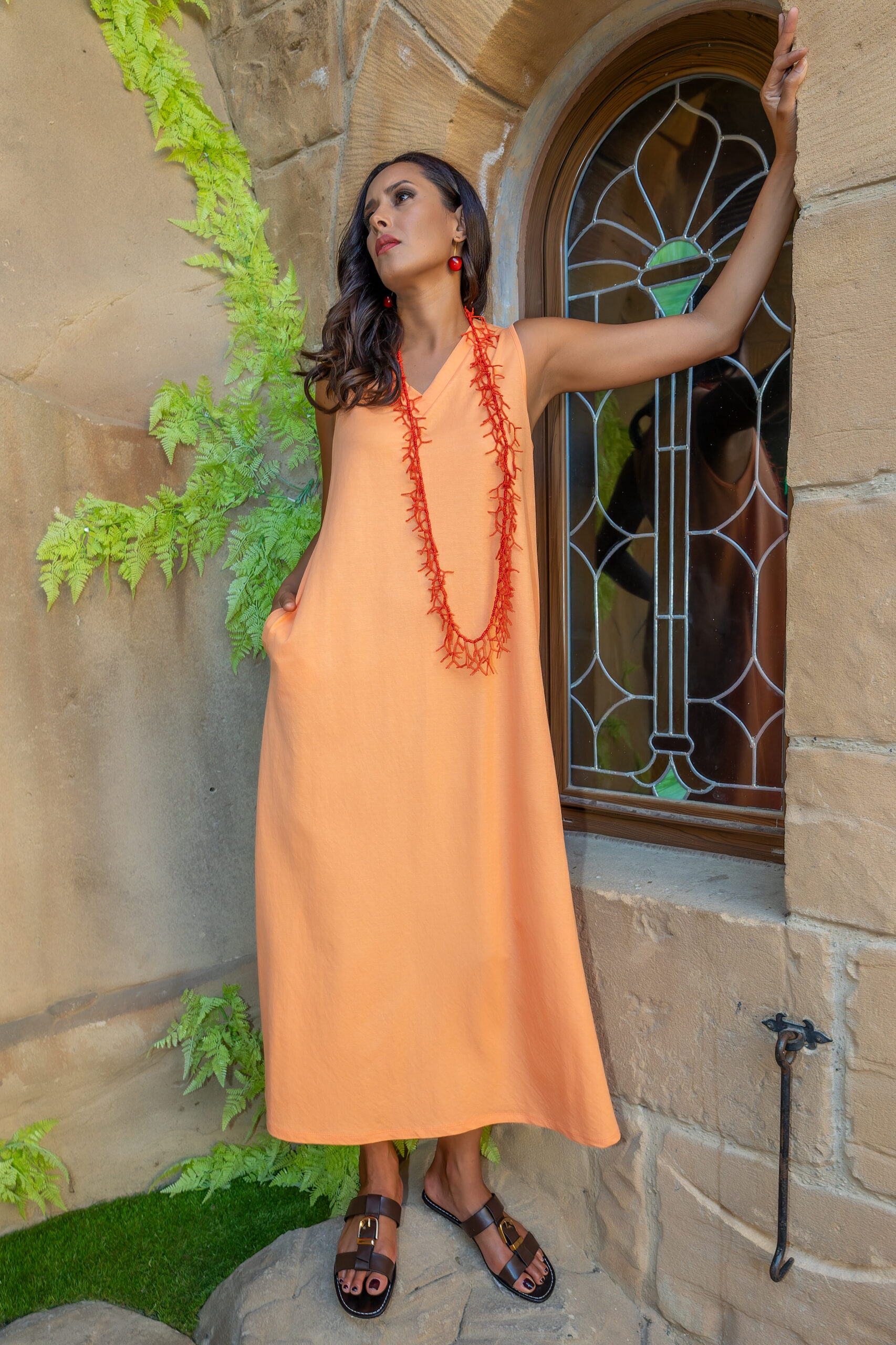 VESTIDO MAXI PUNTO DE VISCOSA